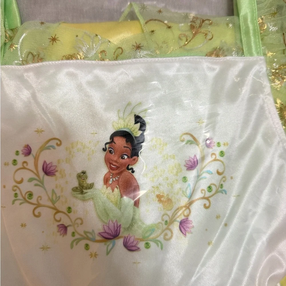 Disney Princess Tiana Dress Up Costume Disney Park Outfit Sz 8 - Picture 6 of 6